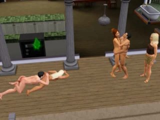 Swing Meeting of Two Families on theDoorstep of_the House Video Game Sex