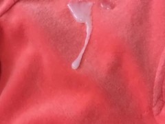 Sex with soft orange velour tracksuit