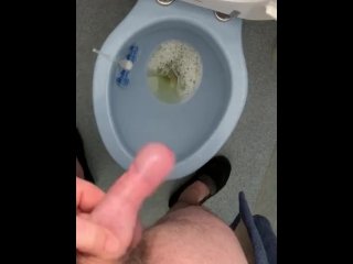 toilet, vertical video, flaccid penis, amateur