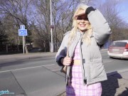 Preview 2 of Public Agent British tourist Gina Varney sucks Czech dick
