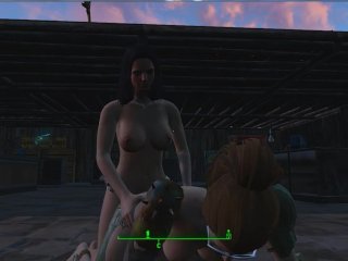 Piper fucks me with a strapon in front of everyone  Fallout 4 Sex Mod