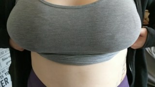 CuriusKinkyCouple- Bbw DD-Cup Dropping Tits Out of Shirt