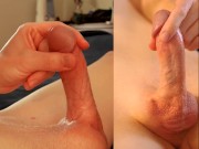 Preview 5 of Edging with ASMR sounds, taint throbing, glans pumping with dripping precum