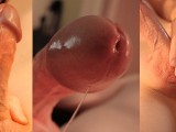 Edging with ASMR sounds, taint throbing, glans pumping with dripping precum