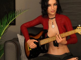 become a rock star, petite, visual novel, big tits