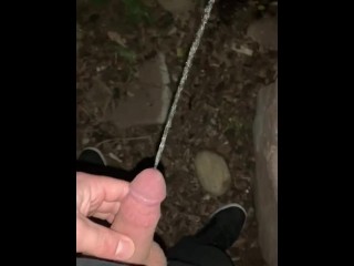 Piss after Wanking at School