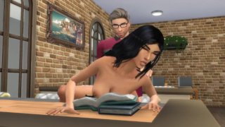 The Sims 4 - Professor pervertido (Curva-se para a cena do papai)
