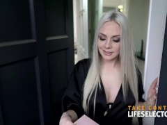 Delivary guy has to give special service to horny clients