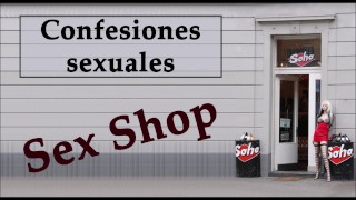 Camarera y dueño de un Sex shop. AUDIO ESPAÑOL. Confesión sexual.