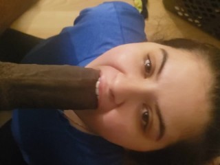 I tried to Deep Throat a 10 Inch Cock and Cant. its to Big and to Thick BBC