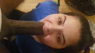 I Tried To Deep Throat A 10-Inch Cock But Couldn't Because It Was Too Big And Too Thick