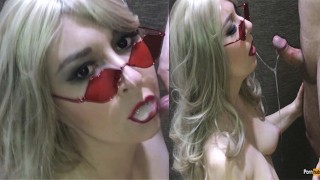 Blonde Sloppy Blowjob Deep Throat Cum In Mouth Cim