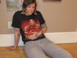 FARTING IN MY TIGHT, LIGHT WASHDENIM JEANS