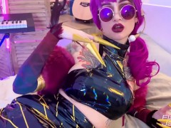 Video Evelynn KDA Suck and Anal Sex after Masturbation. Cosplay League of Legends
