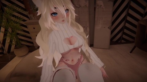 Virtual 3D girl masturbating for 1HR in VR game (custom video for Connor)