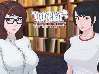 library, big tits, outside, cartoon