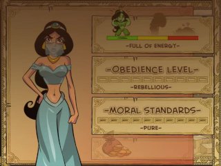 gameplay, big boobs, jasmine, parody
