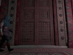 greek stud swings around spear 34