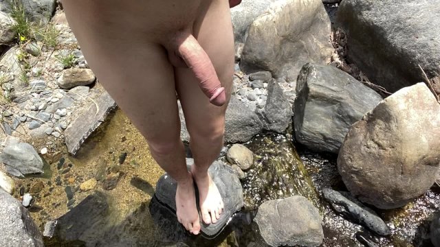 Socially Distancing my Naked Self by the River  HD 60FPS