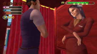 Sex in the fitting room with the boss secretary [Game Video]
