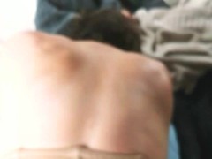 Quick morning doggy for Tiny Wife/Milf with a big ass in corset.