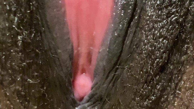 Hairy Wet Pussy Close Up