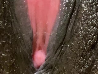 ebony masturbation, point of view, creampie, close up creampie