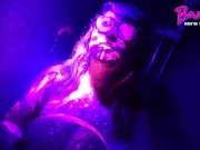 Preview 2 of Neon UV Paint Sploshing! Blacklight Synth Rave Music Video