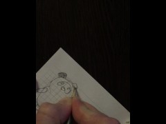 Моё второе видео. Рисую Винни Пуха