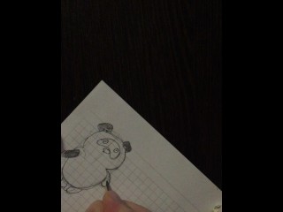 My second Video. Drawing Winnie the Pooh