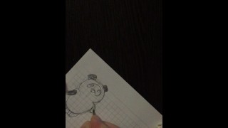 My second video. Drawing Winnie The Pooh