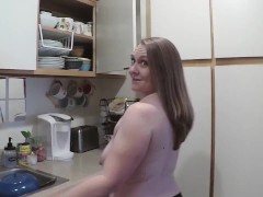 Topless from my kitchen