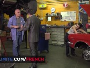 Preview 1 of Tiffany Doll, the mechanic sexy girl, hardcore threesome