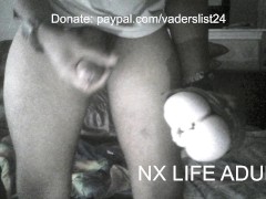 Black cock penetrates her pussy and asshole dripping cum