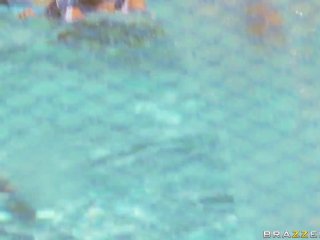 Brazzers - Big ass latina Abella Anderson gets her pussy fucked by the pool