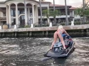 Preview 5 of Public Pussy Eatting on Jetskis