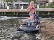 Preview 6 of Public Pussy Eatting on Jetskis