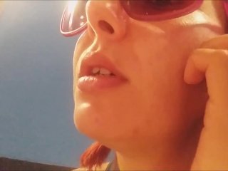 outdoors, pov, mouth, big mouth