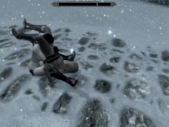 Porn in the snow. It’s cold, but it’s scary! | 3D, ADULT mods, Skarim porno