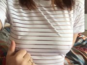 Preview 2 of Teen tits. A man touches my Tits.