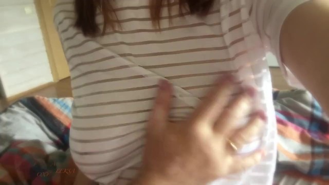 Teen tits. A man touches my Tits.
