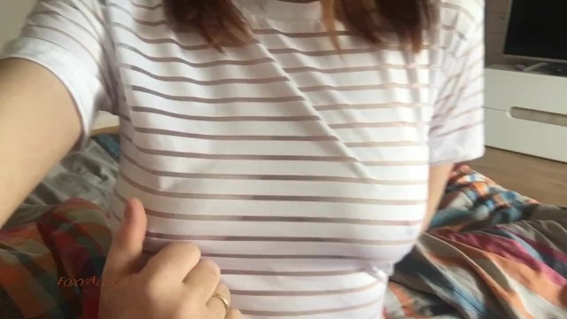 Teen tits. A man touches my Tits.