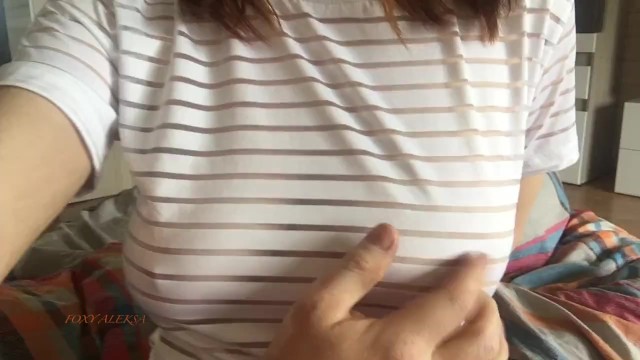 Teen tits. A man touches my Tits.