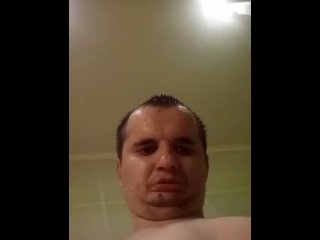 vertical video, russian cuckold, handjob, solo male