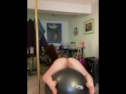 Preview 5 of Twerking naked on my yoga ball