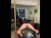 Preview 6 of Twerking naked on my yoga ball