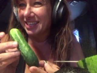 big tits, female orgasm, natural, food porn