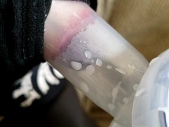 Nipple being sucked dry