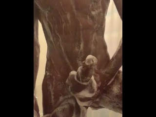 Поглаживаю Мой Член В Душе