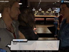 Pandora's Box #12: Cheating slut sucks cock under the table (HD gameplay)